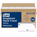 Tork Advanced složivi V ubrus u listu H3, 2 sloja, 23x24.8cm, 250x15=3.750 listića