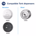 Tork SMARTONE toalet papir rolnica T8 2sl., 207m, 1150 listića, 6/1 - Image 2