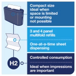 Tork stoni dispenzer "Countertop" slaganog Z ubrusa H2 - crni - Image 8