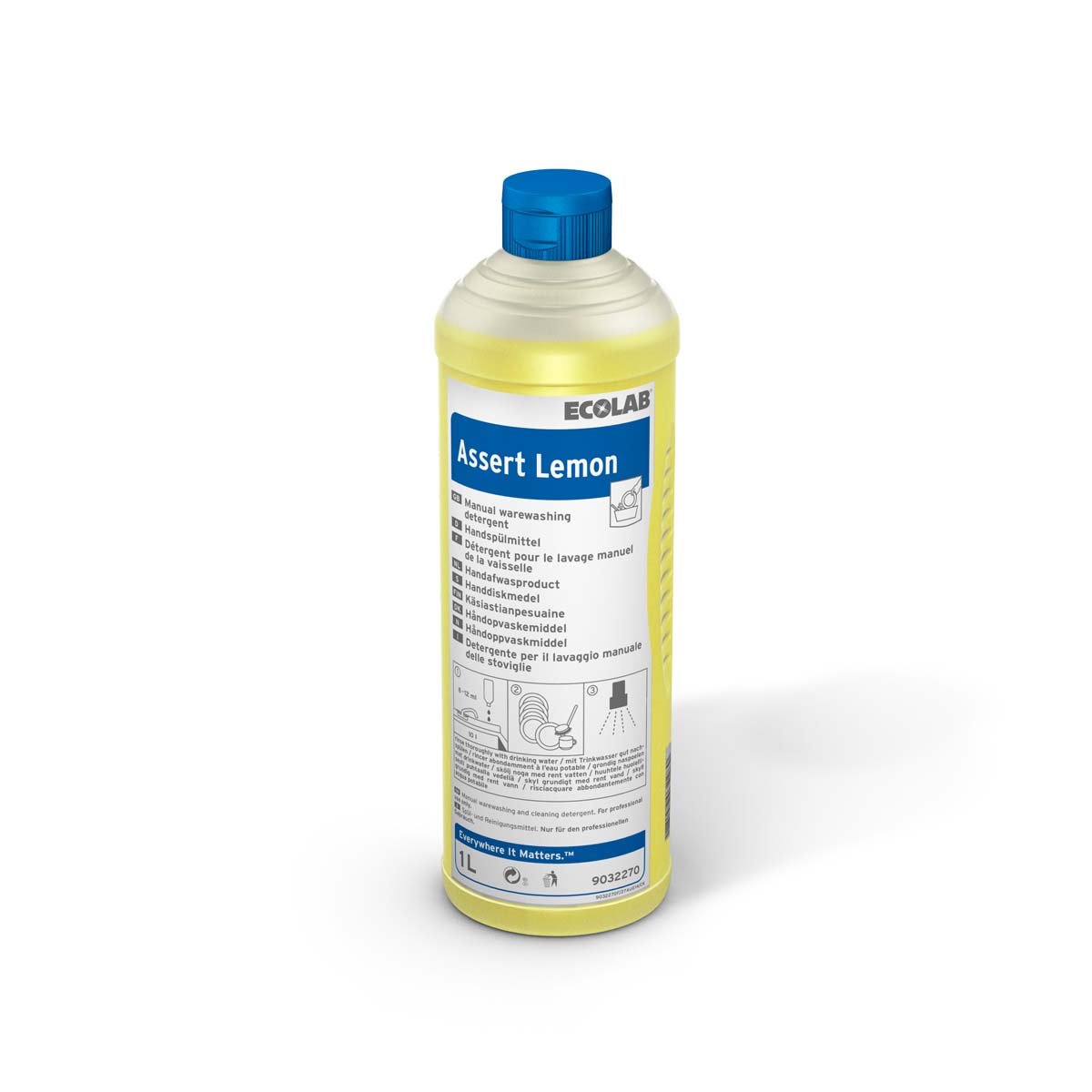 9030110_Assert-Lemon_1.00l_EU_LowRes Assert Lemon 1l - sredstvo za ručno pranje posuđa - Image 1